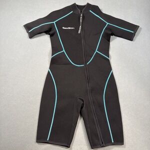 Sea Skin Wetsuit, M Unisex Adult, 3/4 Length Zip, Black Stitch